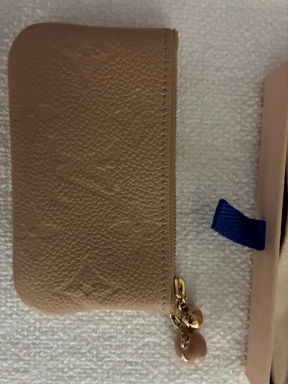 Louis Vuitton Pochette Cles Empriente Leather - Hazelnut EUC AUTHENTIC